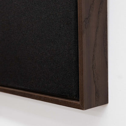 Premium Frame - Walnut - Black Canvas
