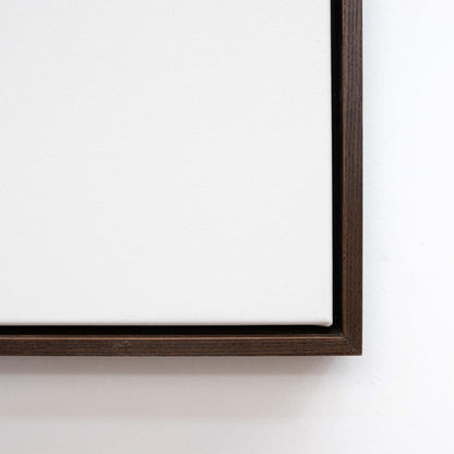 Premium Frame - Walnut - White Canvas