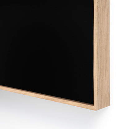 Premium Frame - Oak - Black Canvas