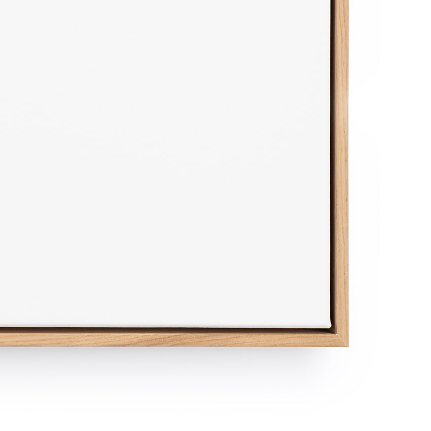 Premium Frame - Oak - White Canvas