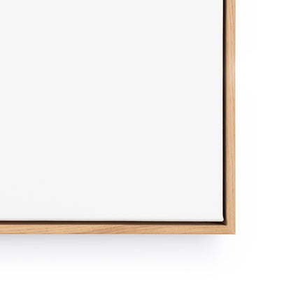 Premium Frame - Oak - White Canvas